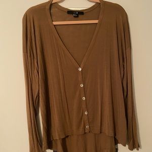 Brown Forever 21 Long Sleeve Top